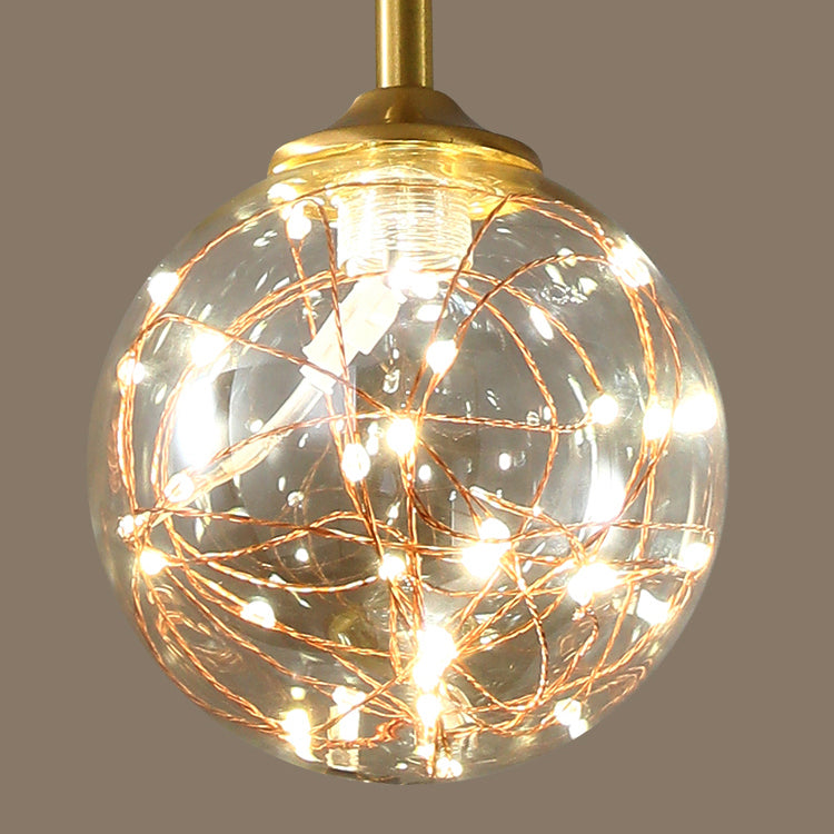 Zeitgenössische Küche Anhänger Lichter linear klare Glasinselbeleuchtungsideen