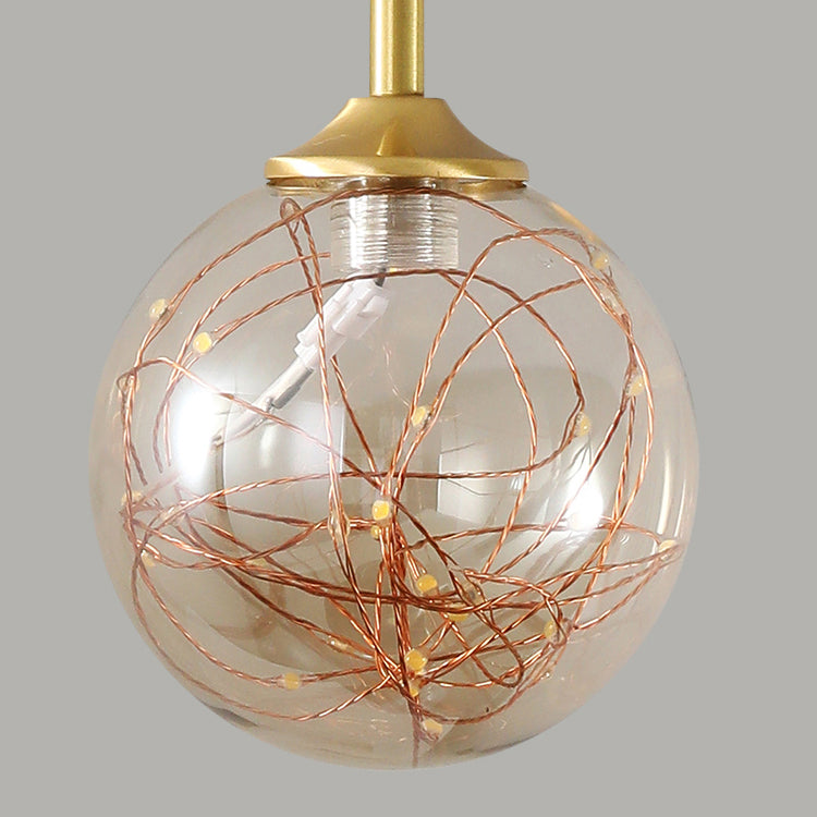 Zeitgenössische Küche Anhänger Lichter linear klare Glasinselbeleuchtungsideen