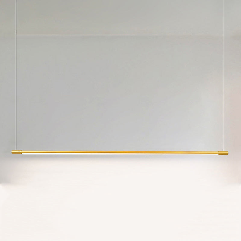 Contemporary Kitchen Pendant Light Linear Pendant Light Fixture Metal 1 Light