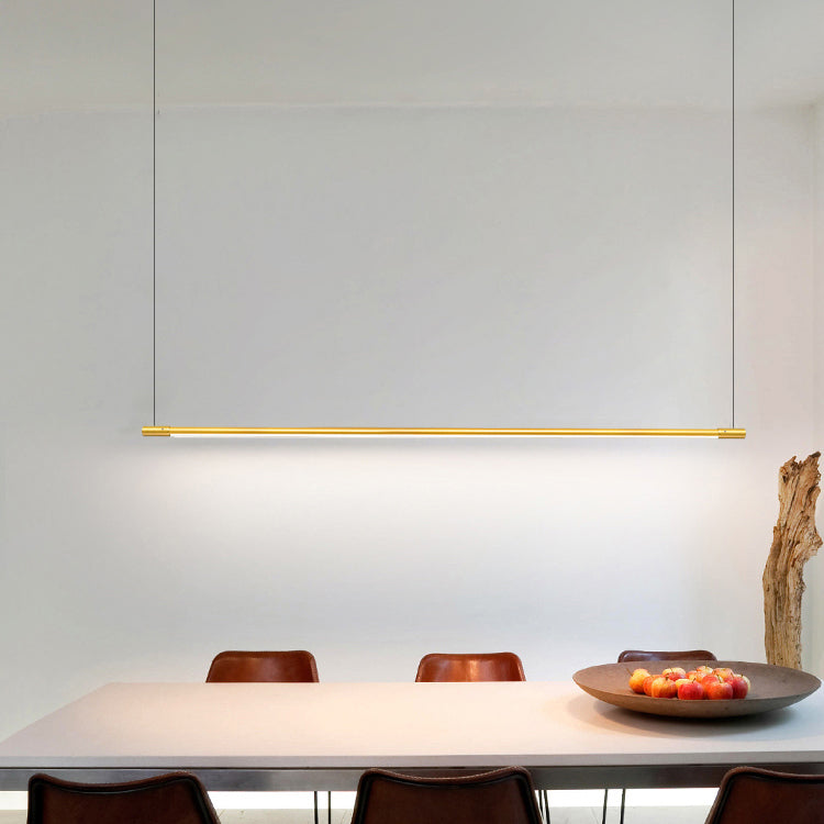Contemporary Kitchen Pendant Light Linear Pendant Light Fixture Metal 1 Light