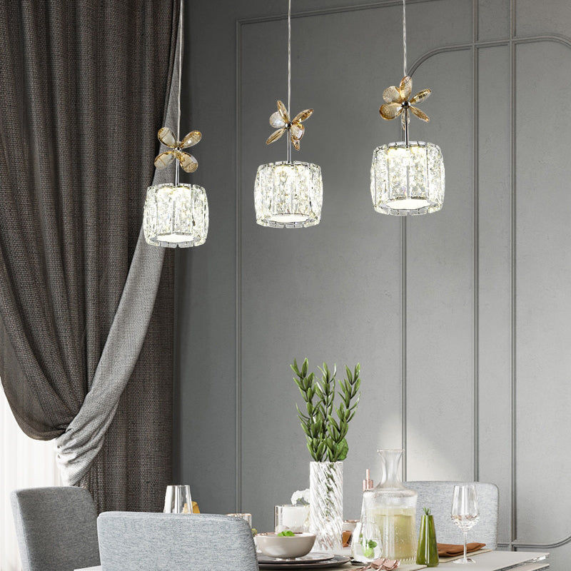 Contemporary Pendant Lights Cylinder Island Lighting Ideas Crystal for Kitchen Island