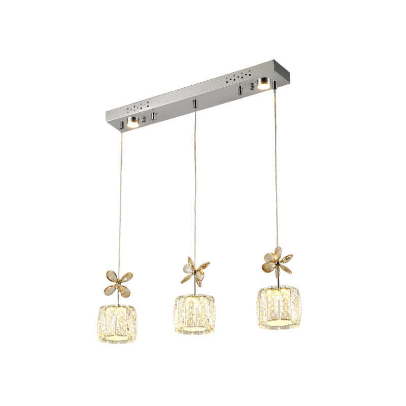 Contemporary Pendant Lights Cylinder Island Lighting Ideas Crystal for Kitchen Island