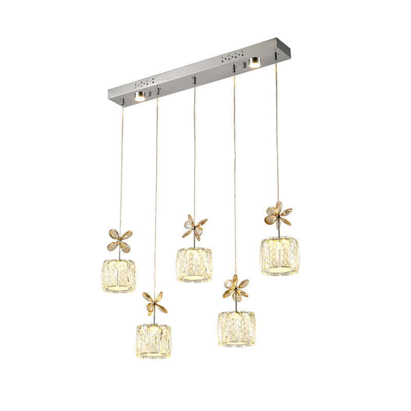 Contemporary Pendant Lights Cylinder Island Lighting Ideas Crystal for Kitchen Island