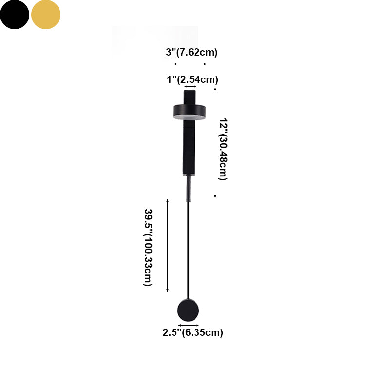 Metall runde Formwandbeleuchtung moderne 1-Licht-Wandmontageleuchte