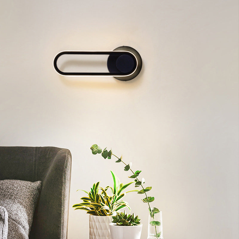 Single Light Geometric Shape Wall Lighting Modern Style Metal Wall Light Sconce