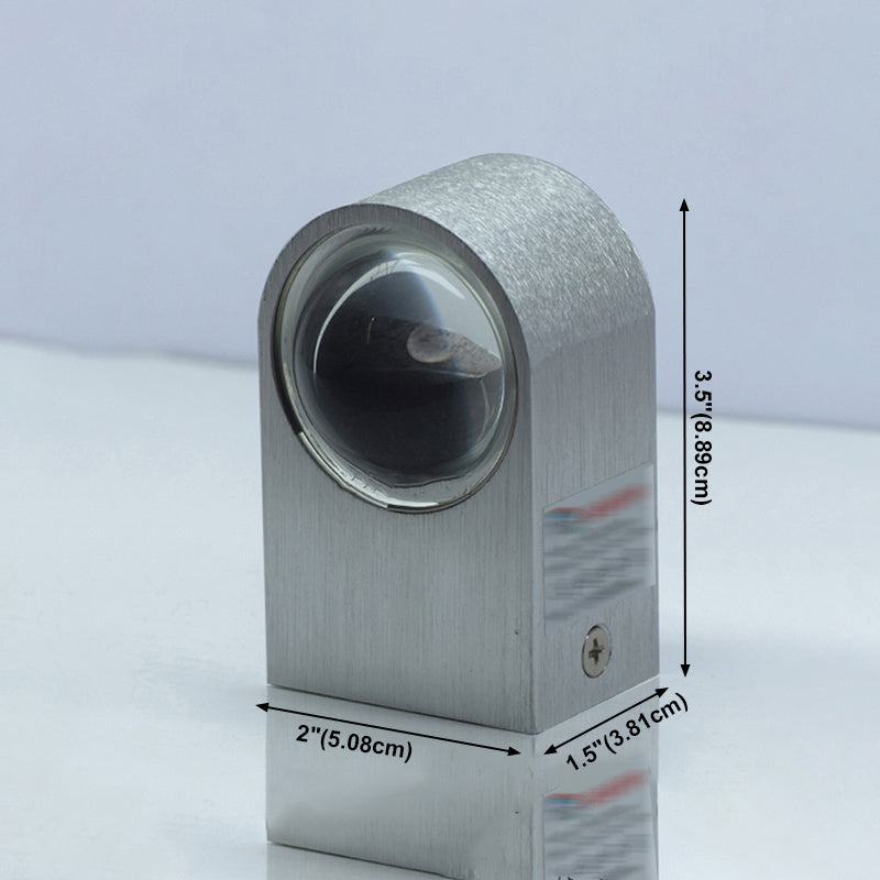 Metall Geometrische Wandleuchten Moderne Stil 2 Leuchten Wandmontierte Lampen in Silber