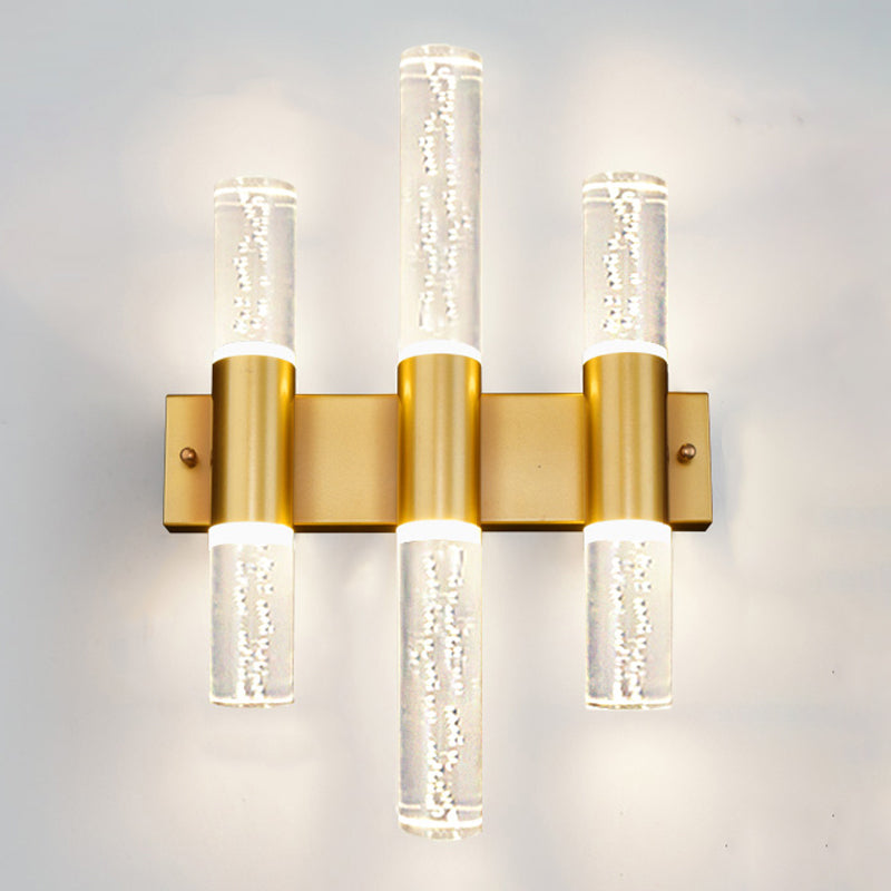Kristallsäulenwandleuchten moderner Stil mit mehreren Lichtern Wandmontagelampen