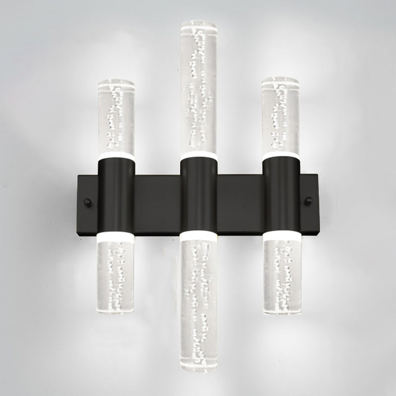 Kristallsäulenwandleuchten moderner Stil mit mehreren Lichtern Wandmontagelampen