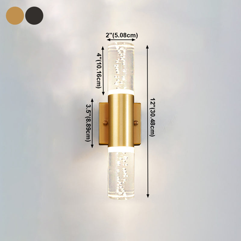 Kristallsäulenwandleuchten moderner Stil mit mehreren Lichtern Wandmontagelampen