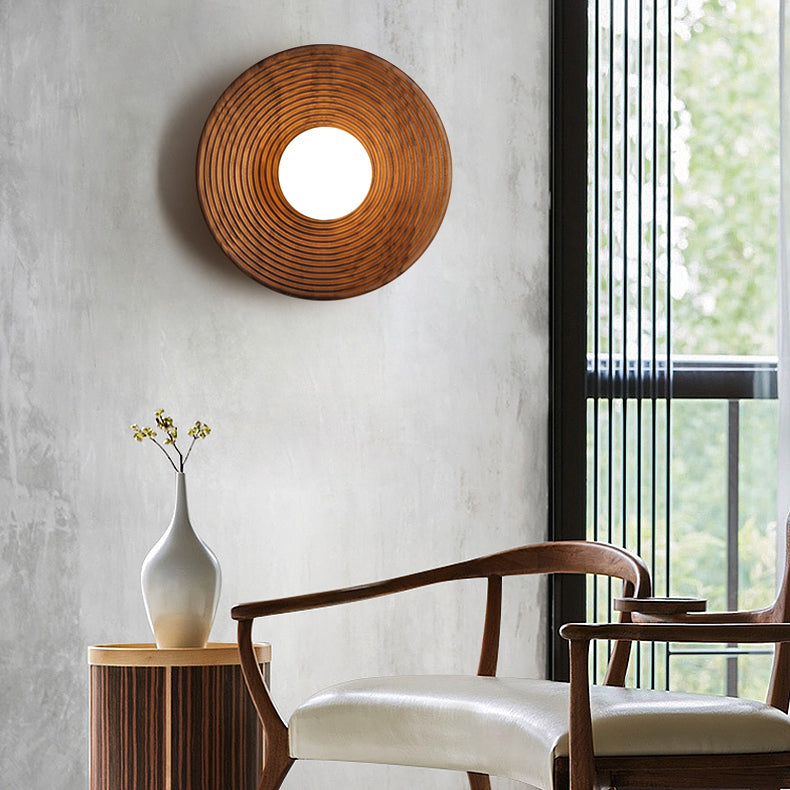 Holzkugel Wandleuchte moderne Stil 1 leichte Wandmontagelampen