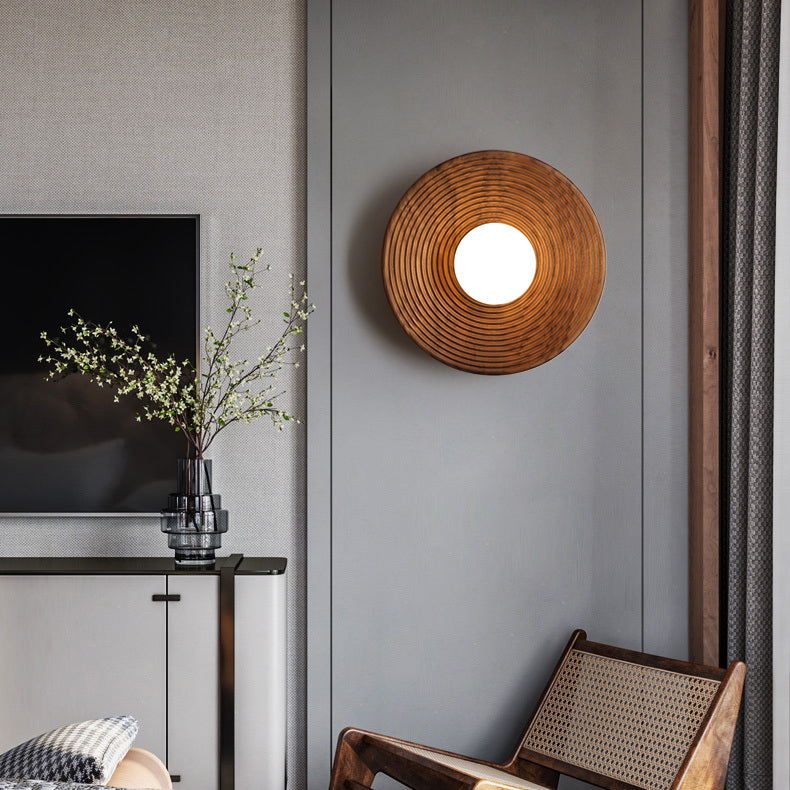 Holzkugel Wandleuchte moderne Stil 1 leichte Wandmontagelampen