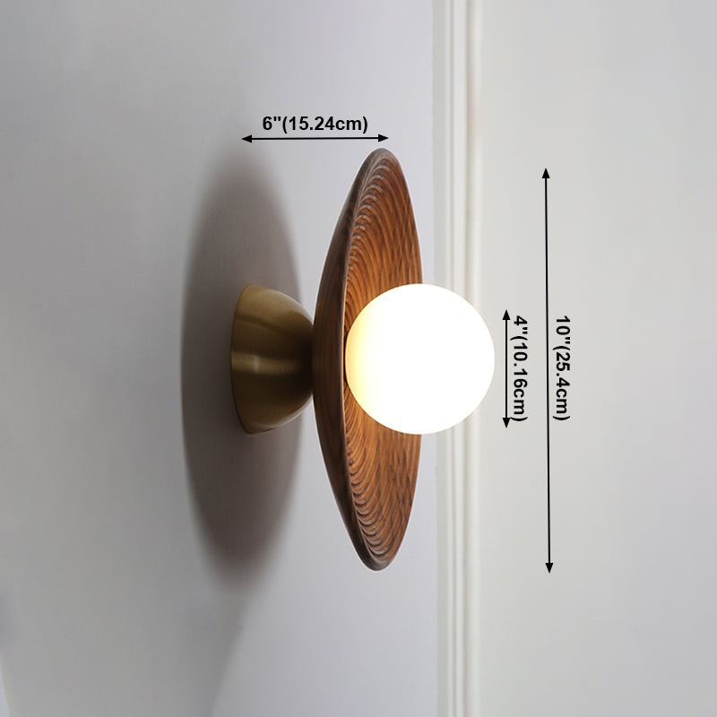 Holzkugel Wandleuchte moderne Stil 1 leichte Wandmontagelampen