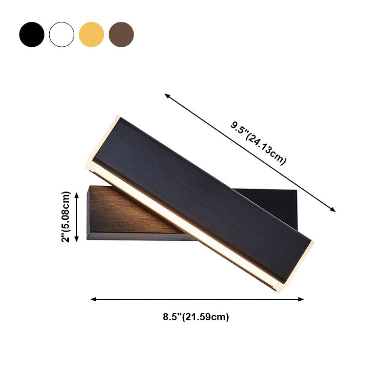 Moderner Stil quadratischer Schatten Wandleuchte Metal 1 Leichte Wandmontage Beleuchtung