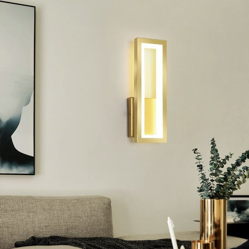 Forme carrée 1 éclairage mural clair