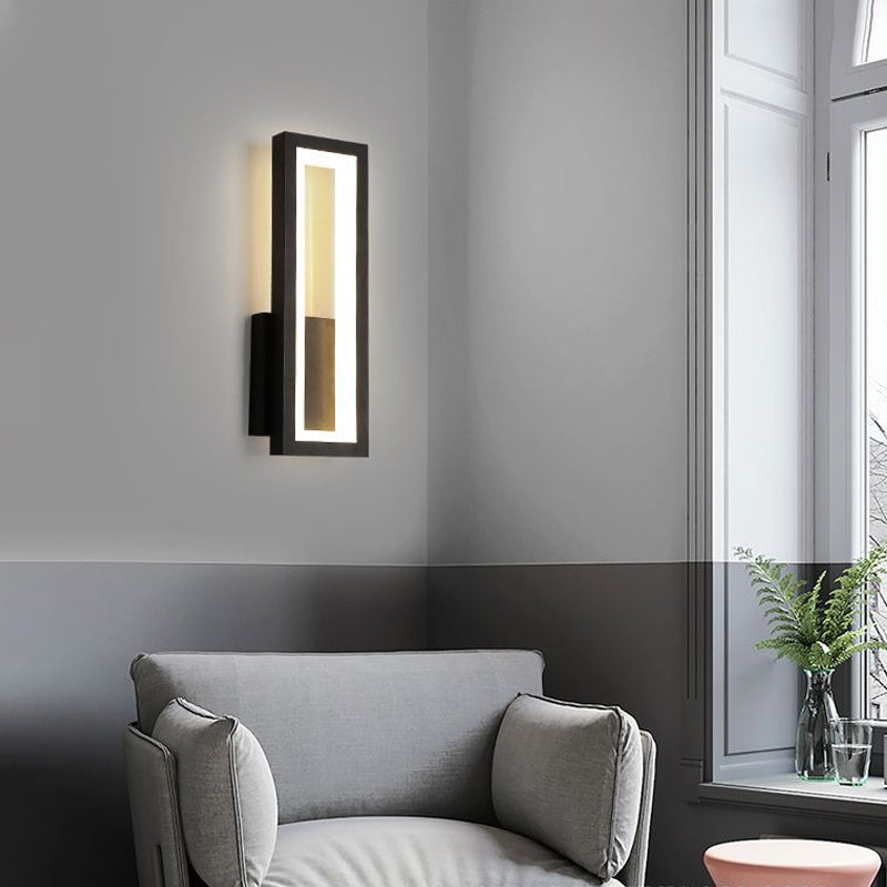 Forme carrée 1 éclairage mural clair