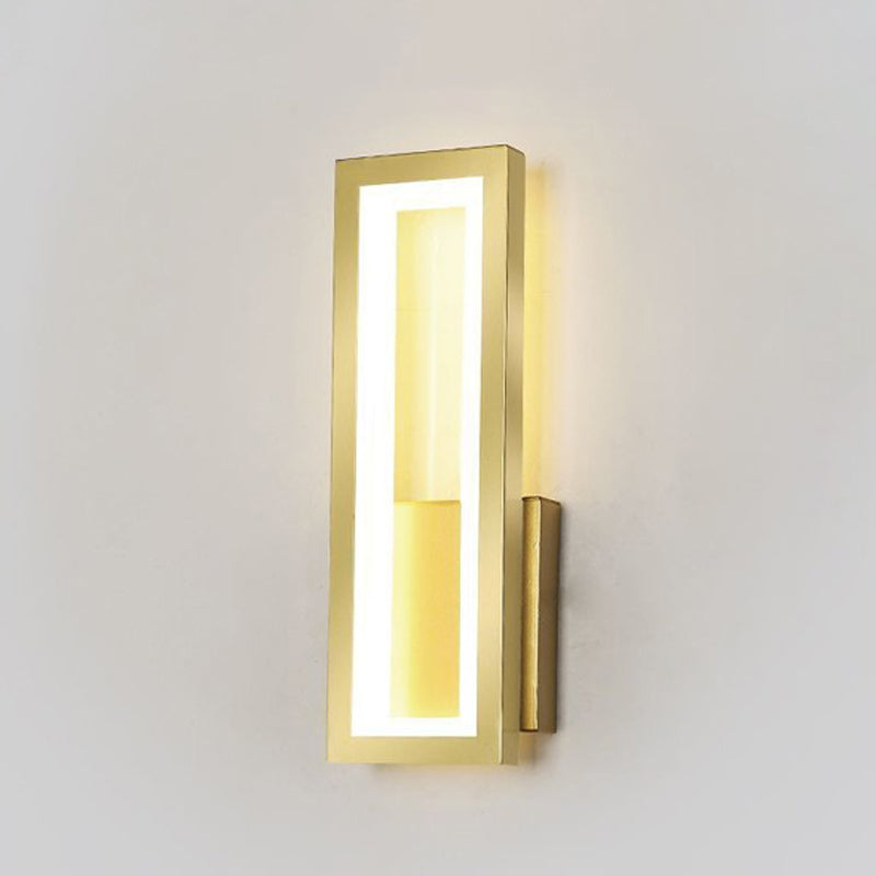 Forme carrée 1 éclairage mural clair