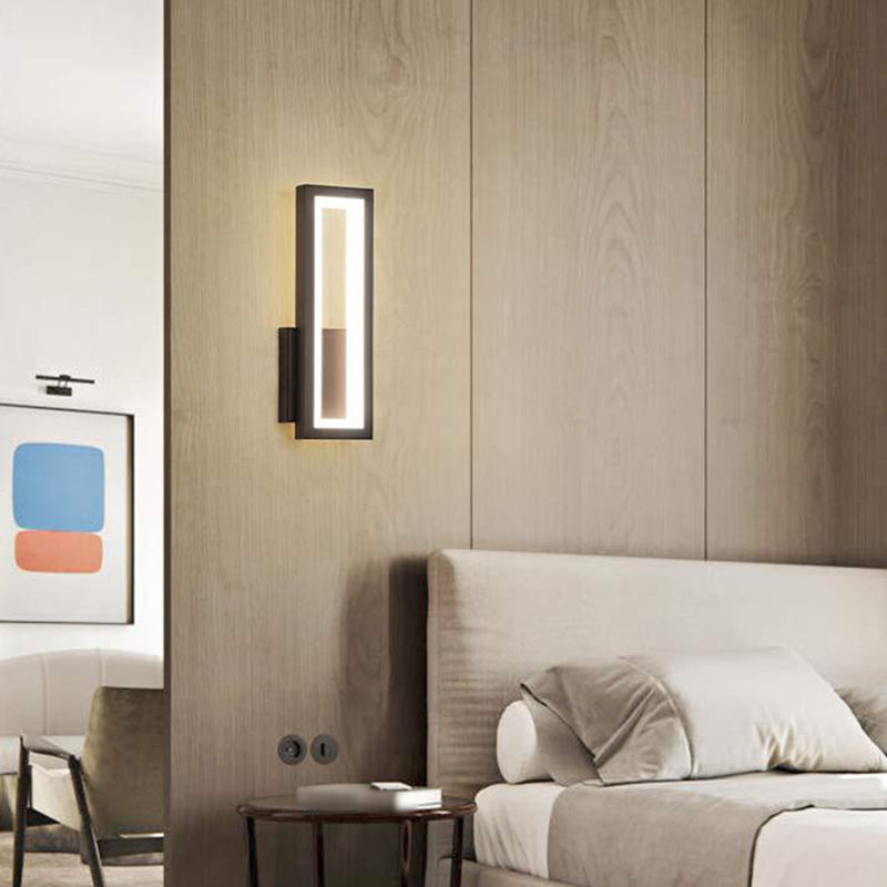 Forme carrée 1 éclairage mural clair