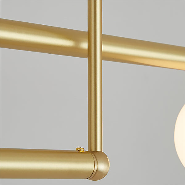 Sphere Island Lights Modernismus Glas Anhänger Licht in Gold für Esszimmer