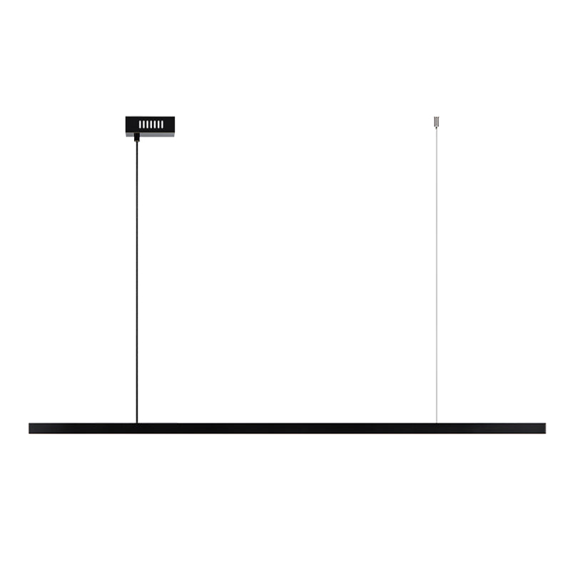 Zeitgenössische Küche Anhänger Leichtes lineares Metall 1 Light Island Lighting Idee