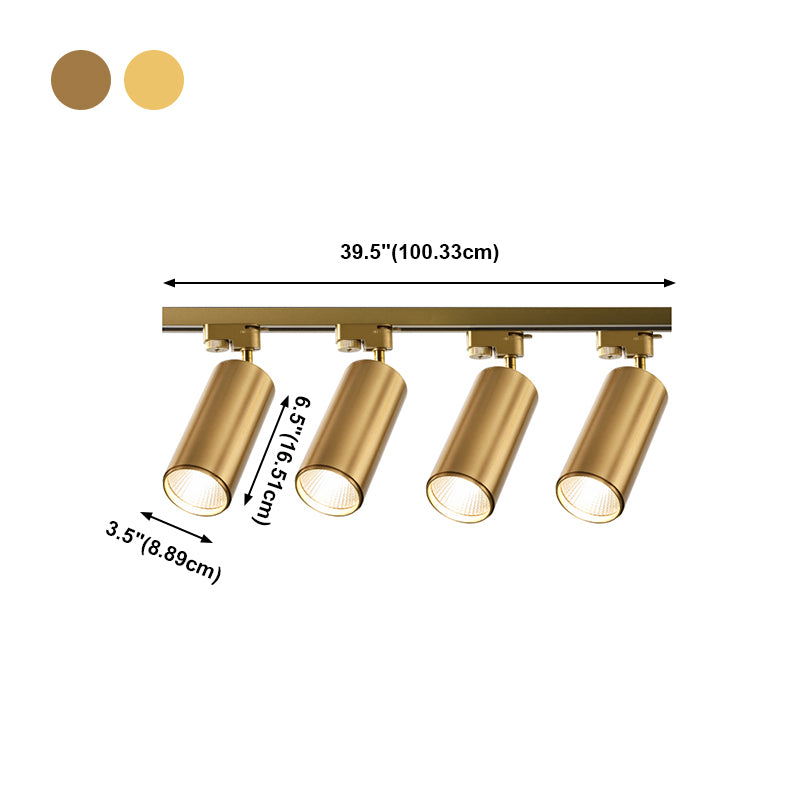 Plafonnier LED sur Rail de forme cylindrique, montage encastré en aluminium, Style Simple et moderne, pour magasin de vêtements