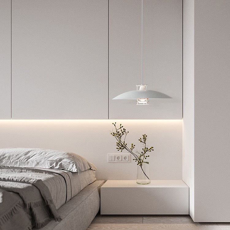 Pot Cover Shade Hanging Lighting Modern Style Metal 1 Light Pendant Lamp for Restaurant