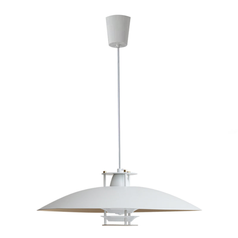 Pot Cover Shade Hanging Lighting Modern Style Metal 1 Light Pendant Lamp for Restaurant