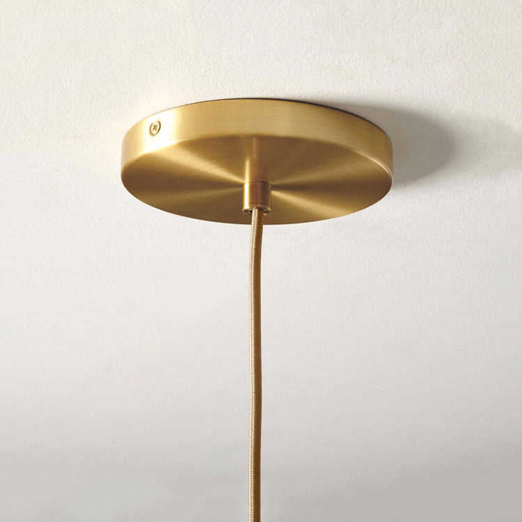 Contemporary Glass Hanging Light 1-Light Cylinder Suspension Pendant for Bedroom