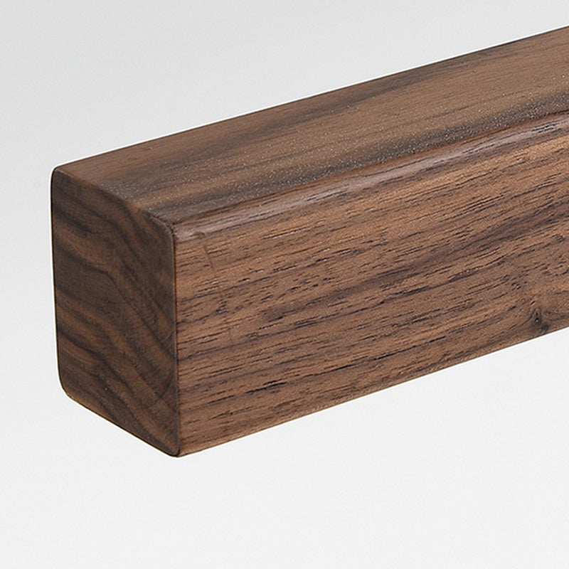 Zeitgenössische Insel Leichtes lineares Holz 1 helle Inselpendelleuchte für Küche