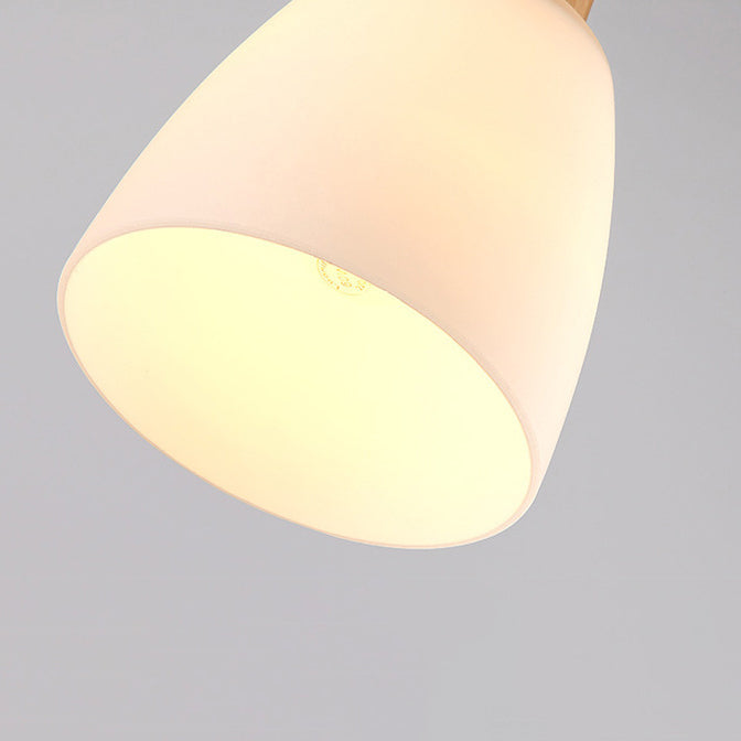 Verre Unique Forme suspendue Lumières Modern Style en bois suspendu le montage