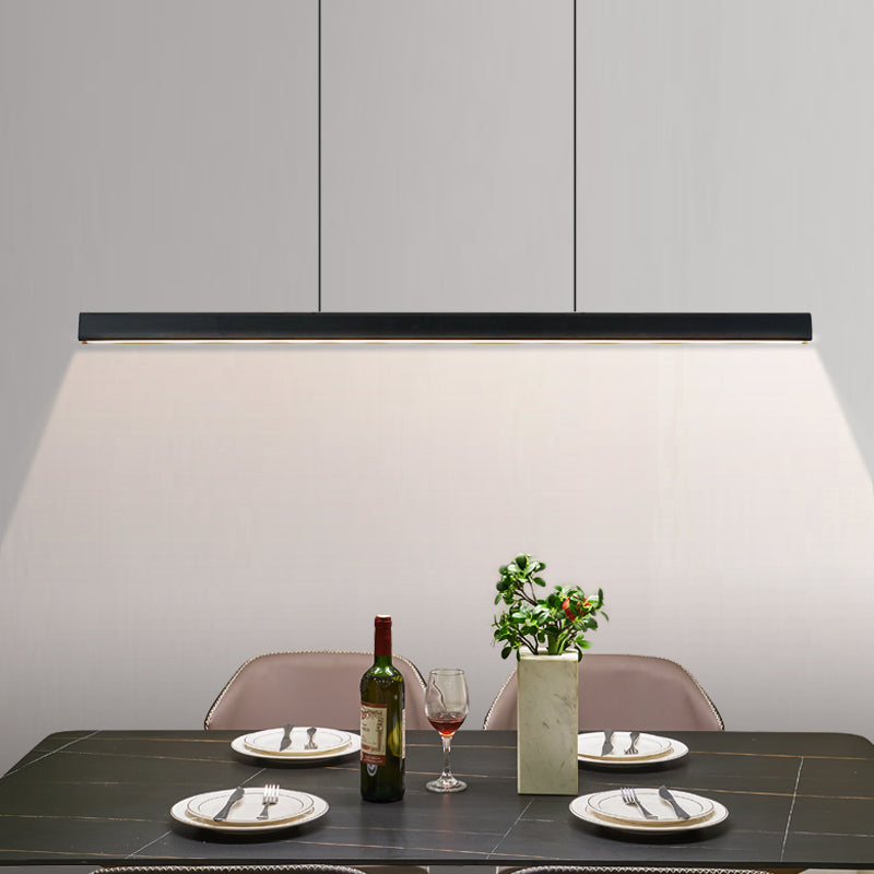 Straight Shape Island Light Modern 1 Light LED Hanging Light for Living Room