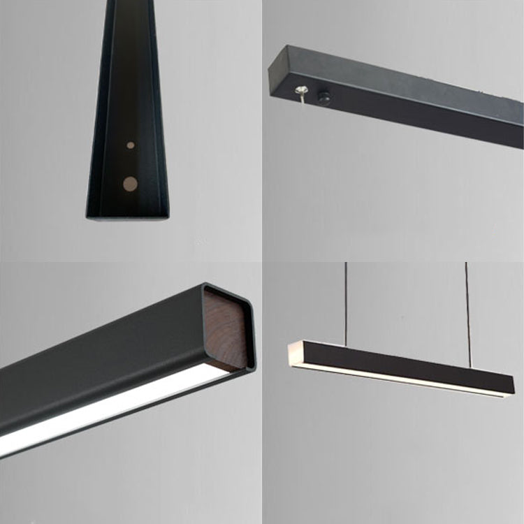 Straight Shape Island Light Modern 1 Light LED Hanging Light for Living Room