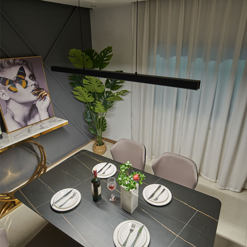 Gerade Form Island Light Modern 1 leichte LED Hängende Licht für Wohnzimmer