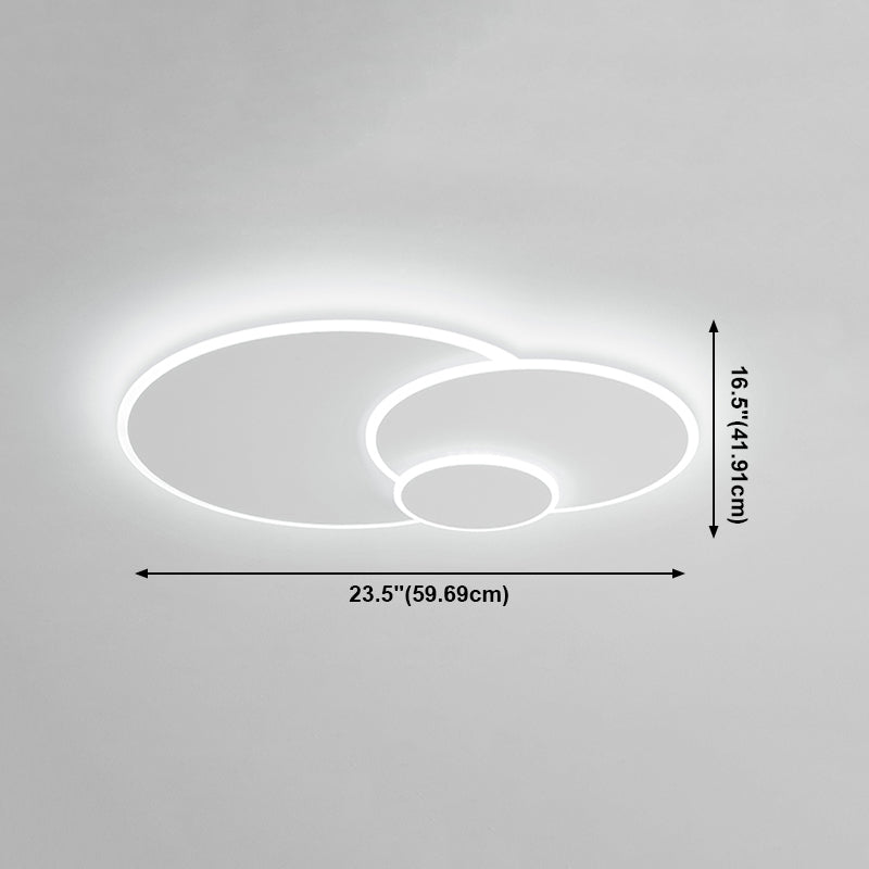 White LED Ceiling Mounted Light Multi-head Flush Mount Ceiling Lighting for Living Room