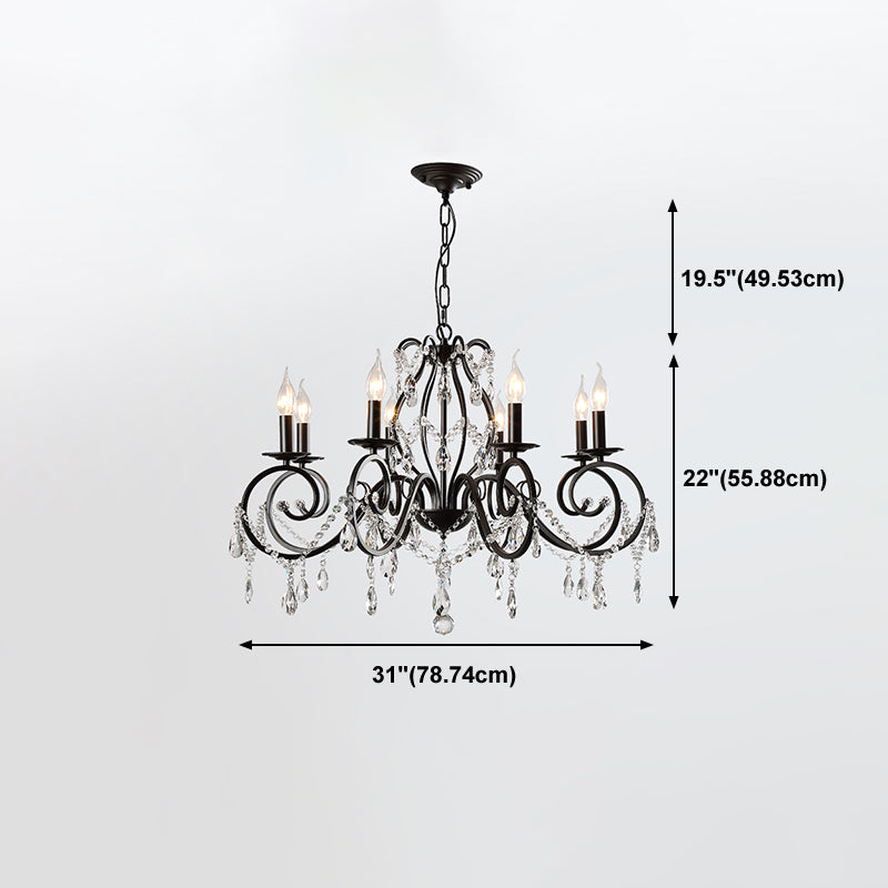 Lustre de bougie de campagne