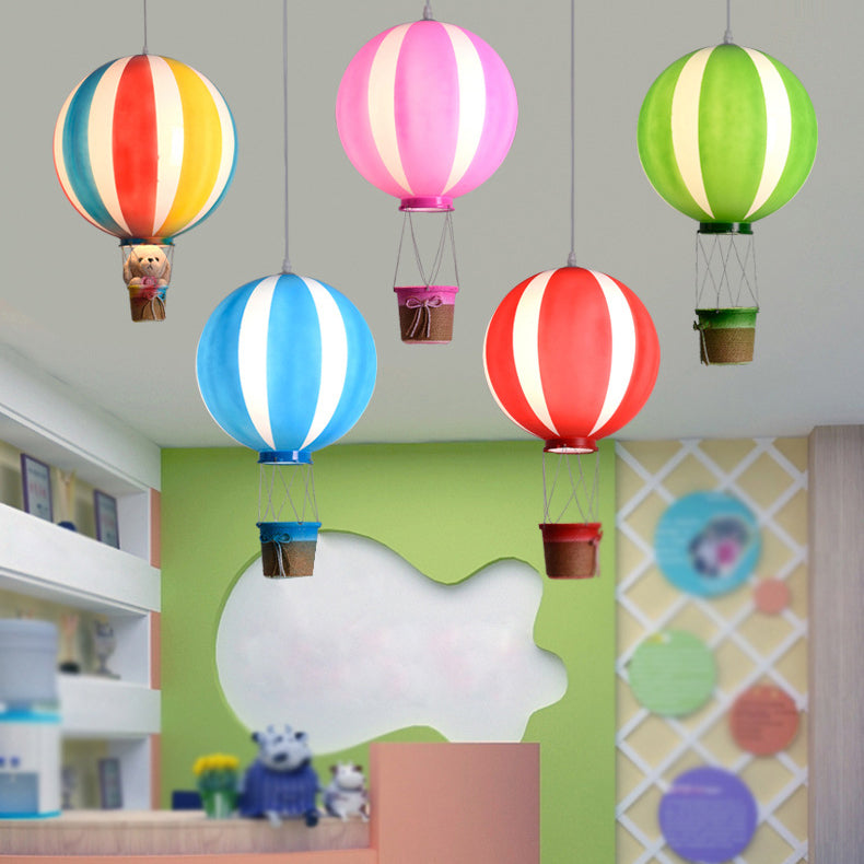 Hot Air Balloon Pendant Lighting 1-Light Kindergarten Ceiling Lamp(without doll)