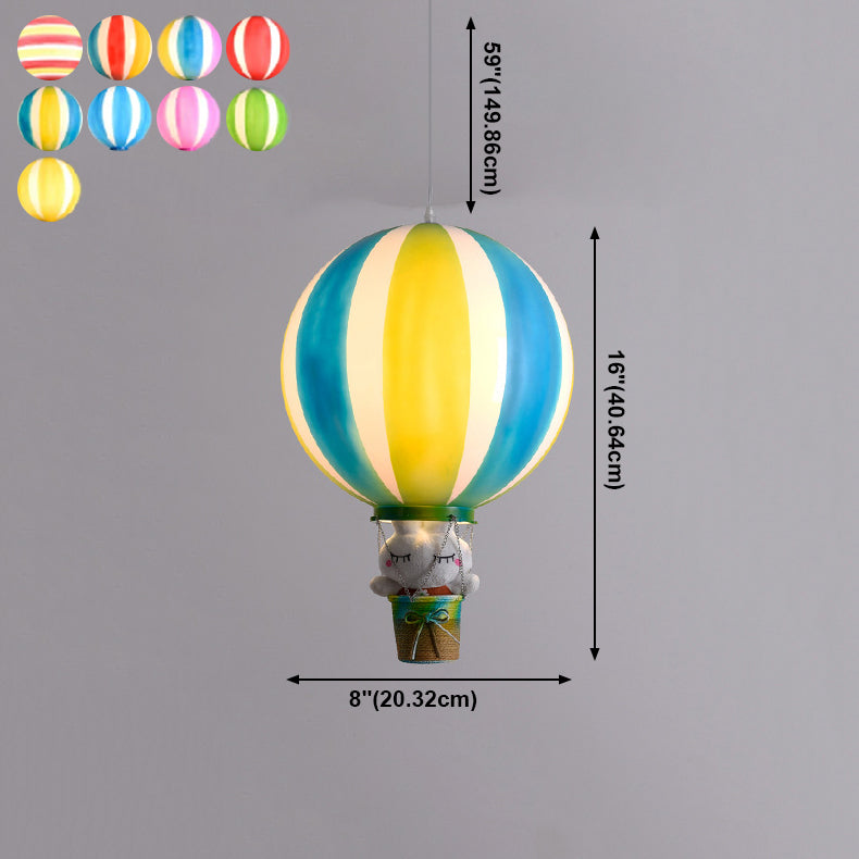 Hot Air Balloon Pendant Lighting 1-Light Kindergarten Ceiling Lamp(without doll)