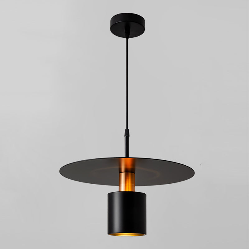 Lampe suspendue à la teinte en métal simple luminaire pendentif pour salle à manger du salon