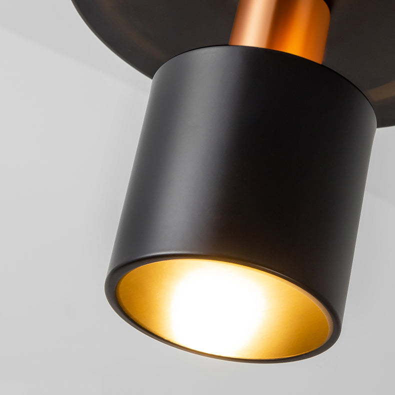 Lampe suspendue à la teinte en métal simple luminaire pendentif pour salle à manger du salon