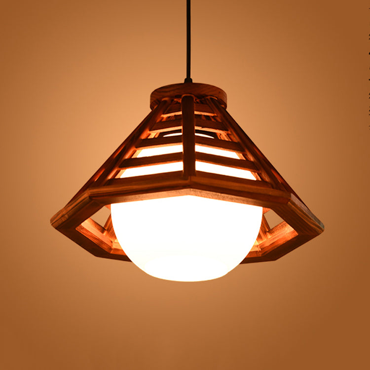 Assayage d'éclairage suspendu en bois moderne pour le café Room