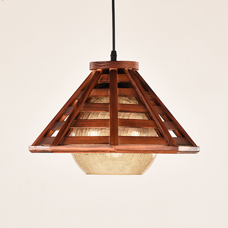 Assayage d'éclairage suspendu en bois moderne pour le café Room