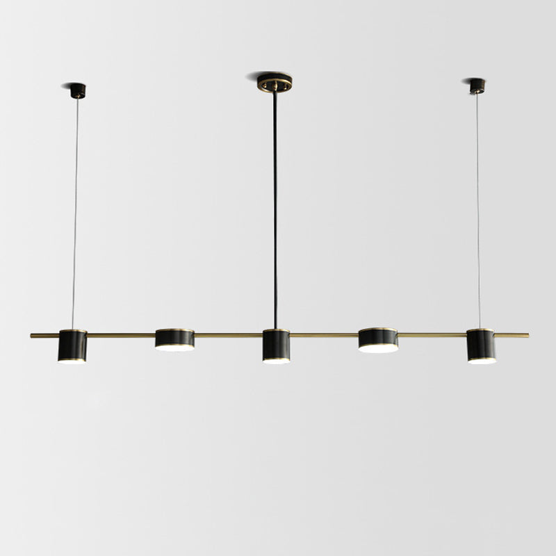 Multi Light Dining Room Island Chandelier Lights Postmodern Metal LED Island Lighting
