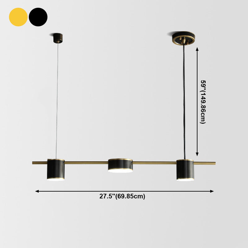 Éclairage de lustre Island Multi Light Room Island Lights Postmodern Metal LED