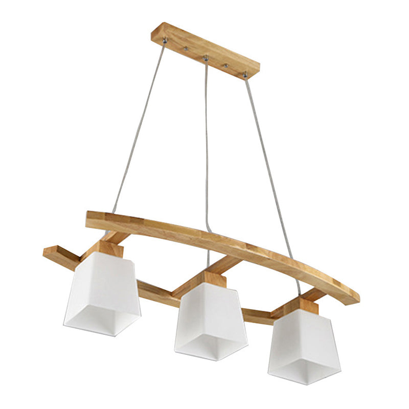 Drei Kopfdecke Kronleuchter nordisch modernes Glas Esszimmer Anhänger Licht