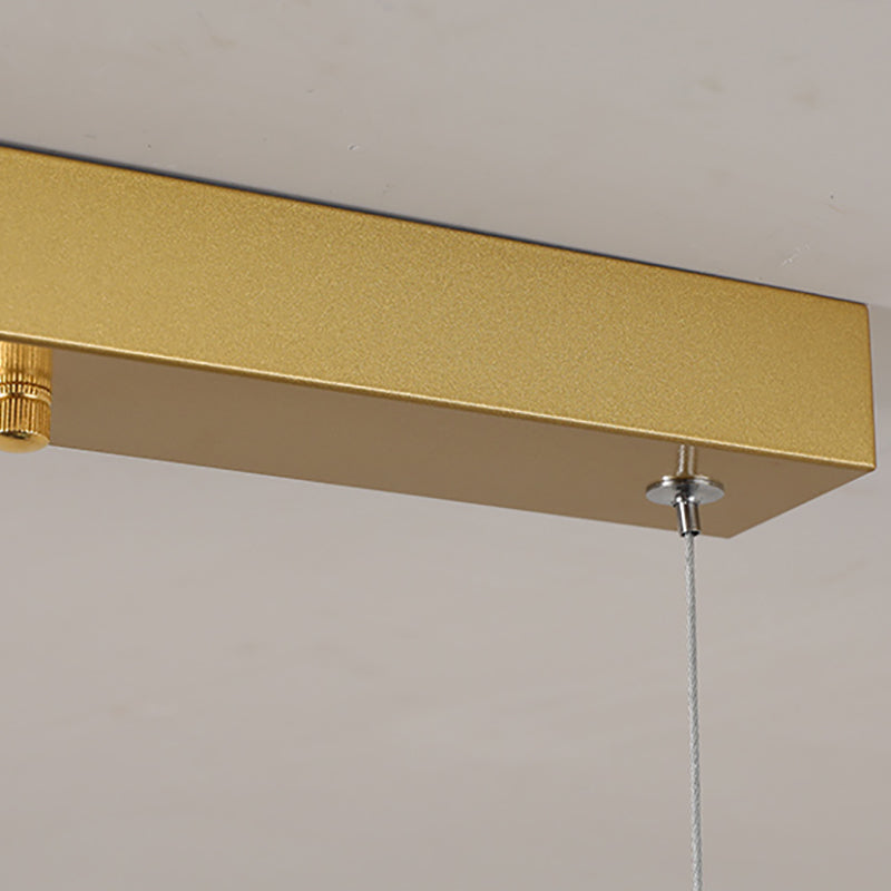 Modern Island Pendant Lamps 5-Light Restaurant Hanging Light Fixtures with Acrylic Shade