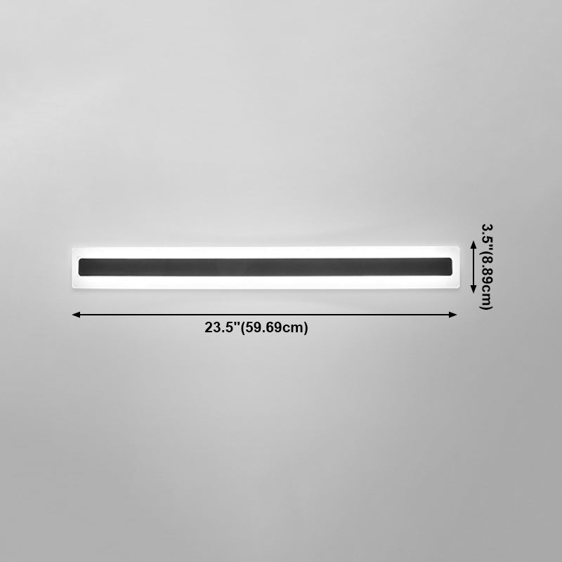 LAMPE MUR MUR simple Nordique LED moderne Long Strip Wall Lampe Forme pour le salon