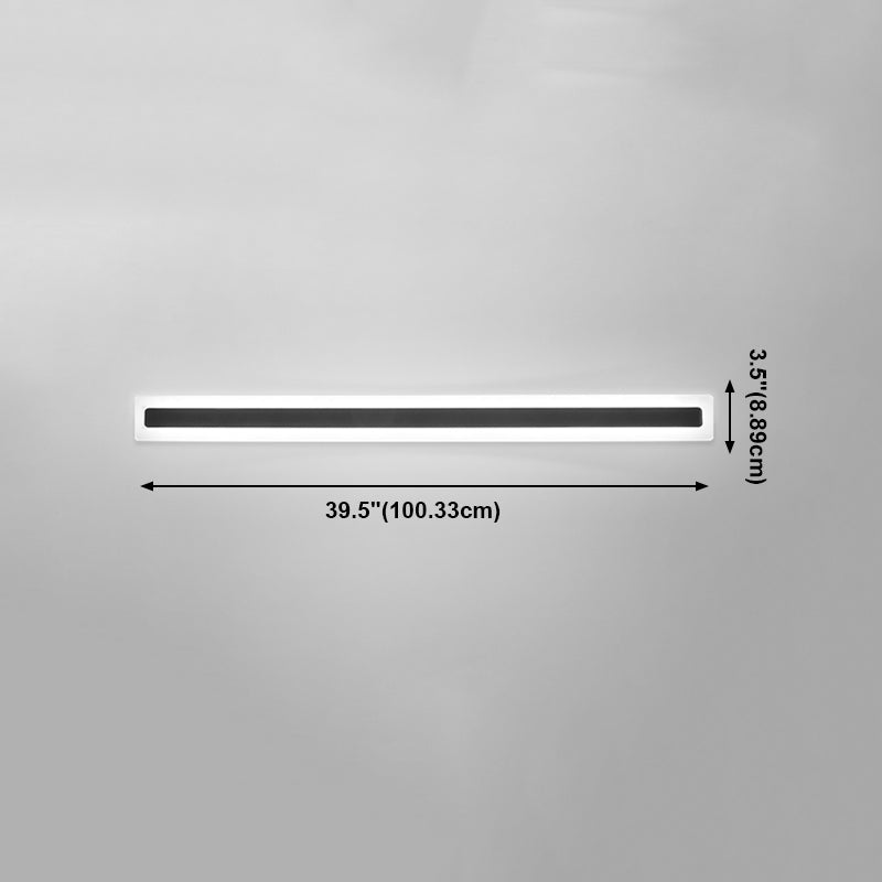 LAMPE MUR MUR simple Nordique LED moderne Long Strip Wall Lampe Forme pour le salon