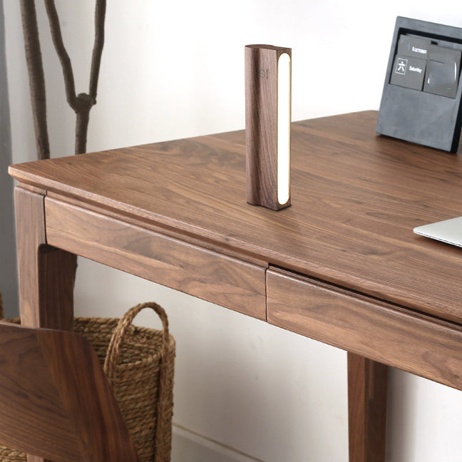 Nordischer Stil Wandleuchte Streifenform LED -Wandleuchte mit Holz für Wohnzimmer