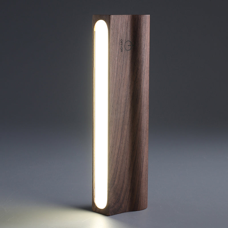 Nordic Style Wall Sconce Strip Shape LED Wall Light with Wood for Living Room