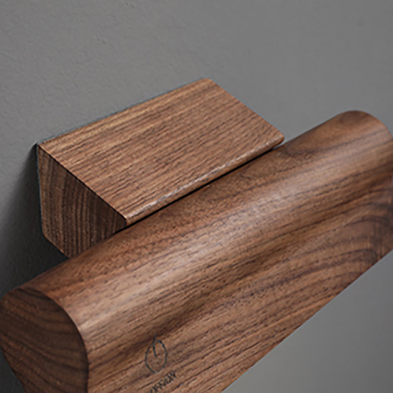 Nordic Style Wall Sconce Strip Shape LED Wall Light with Wood for Living Room