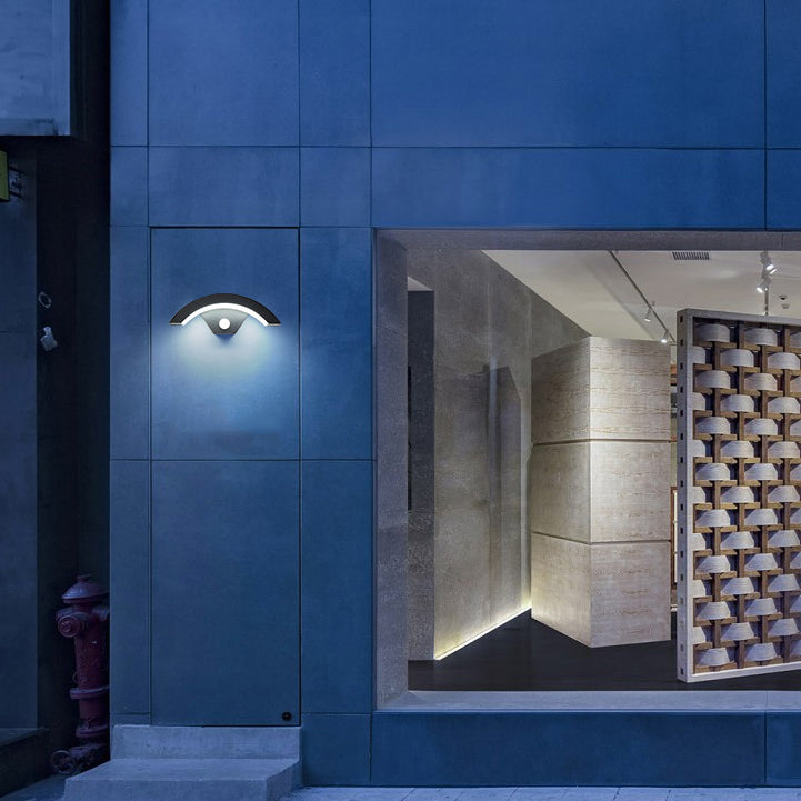 Moderne Stil Aluminium Wandleuchten Arc Form 11,5 "breites LED -Wandlicht für Outdoors